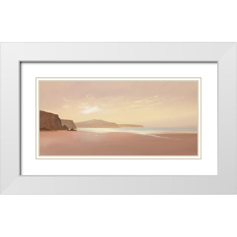 BEYOND THE BREAKERS II White Modern Wood Framed Art Print with Double Matting by Lee, Spencer