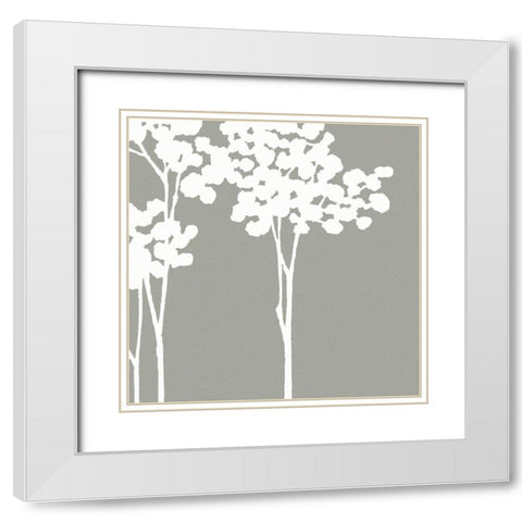 SUMMERS BOUNTY IV White Modern Wood Framed Art Print with Double Matting by Sakai, Takashi