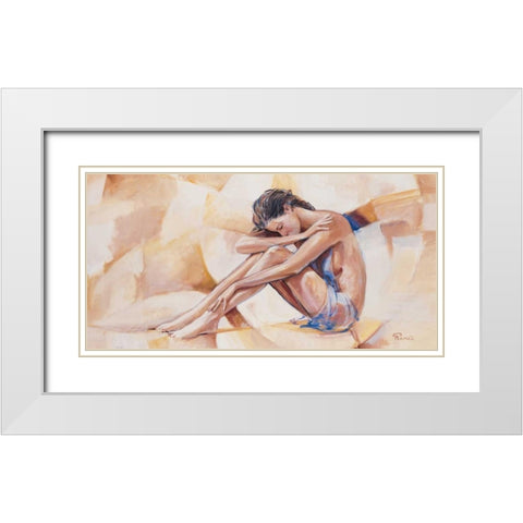 Judith White Modern Wood Framed Art Print with Double Matting by Renee