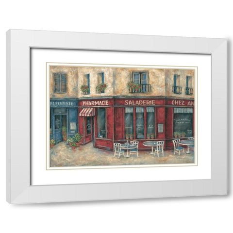 Saladerie White Modern Wood Framed Art Print with Double Matting by Kaufman, Judy