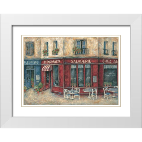 Saladerie White Modern Wood Framed Art Print with Double Matting by Kaufman, Judy
