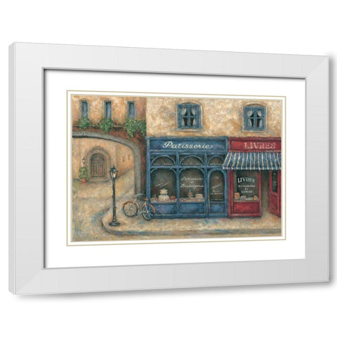 Patisserie White Modern Wood Framed Art Print with Double Matting by Kaufman, Judy