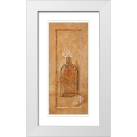 Royal brown I White Modern Wood Framed Art Print with Double Matting by Renee