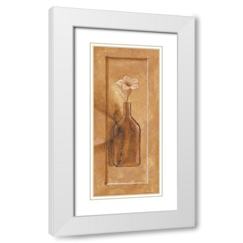 Royal brown IV White Modern Wood Framed Art Print with Double Matting by Renee