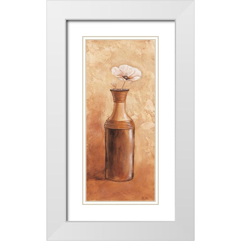 Daisy in vase III White Modern Wood Framed Art Print with Double Matting by Nauts, Frans