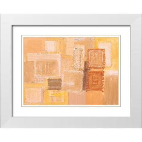 Harmony II White Modern Wood Framed Art Print with Double Matting by Gehring, Irmtraud