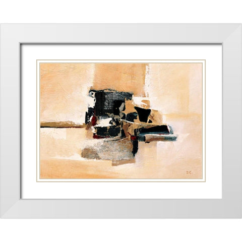 Structure II White Modern Wood Framed Art Print with Double Matting by Christiaans, Dien