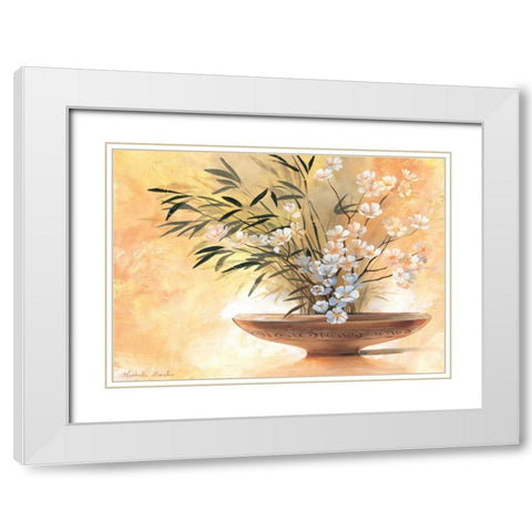 Summer bowl I White Modern Wood Framed Art Print with Double Matting by Boucher, Nathalie