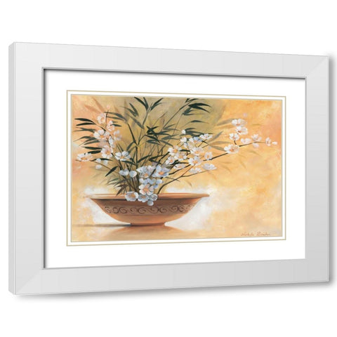 Summer bowl II White Modern Wood Framed Art Print with Double Matting by Boucher, Nathalie