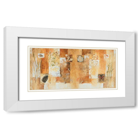 Nature I White Modern Wood Framed Art Print with Double Matting by Dubois, Alain