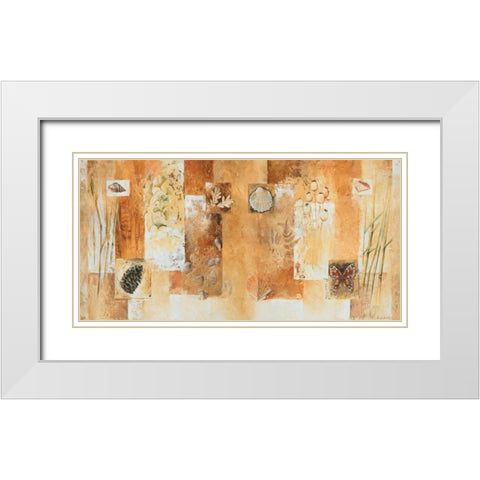 Nature I White Modern Wood Framed Art Print with Double Matting by Dubois, Alain