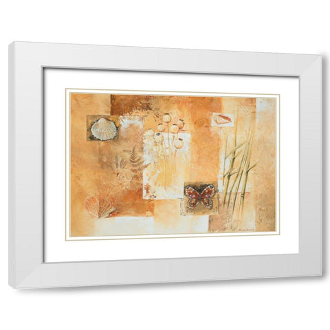 Nature II White Modern Wood Framed Art Print with Double Matting by Dubois, Alain