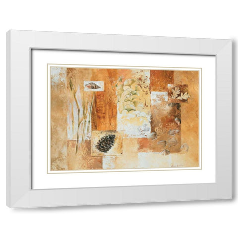 Nature III White Modern Wood Framed Art Print with Double Matting by Dubois, Alain