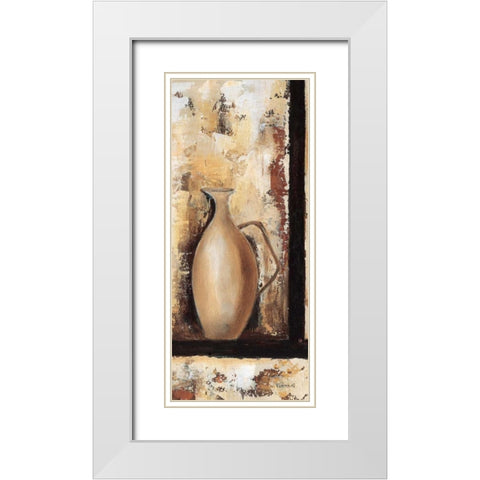 Vases III White Modern Wood Framed Art Print with Double Matting by Florenti, Isa