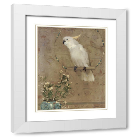 White Bird White Modern Wood Framed Art Print with Double Matting by Hunter, William