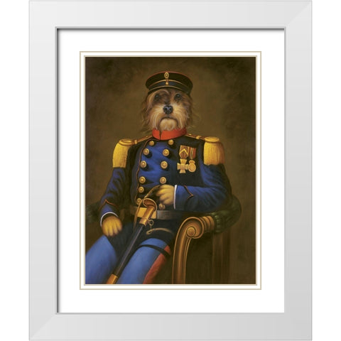 General K. Nine White Modern Wood Framed Art Print with Double Matting by Massy,