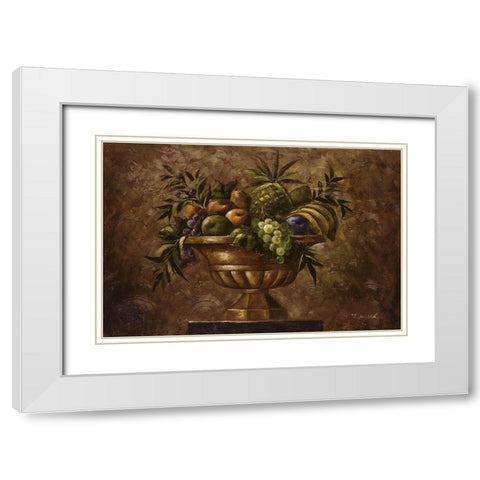 La Frutta Classica White Modern Wood Framed Art Print with Double Matting by Smith