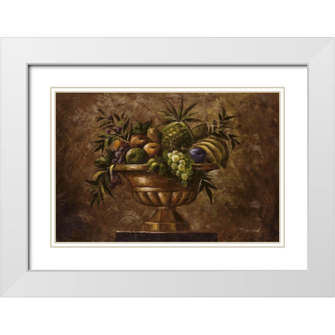 La Frutta Classica White Modern Wood Framed Art Print with Double Matting by Smith