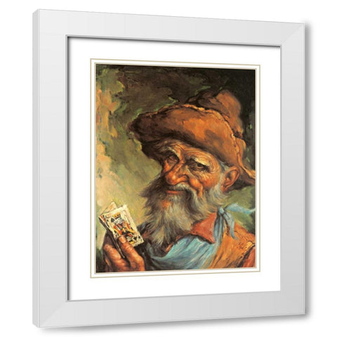 A Good Hand White Modern Wood Framed Art Print with Double Matting by Szabo, Endre