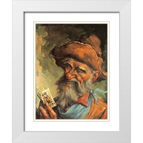 A Good Hand White Modern Wood Framed Art Print with Double Matting by Szabo, Endre