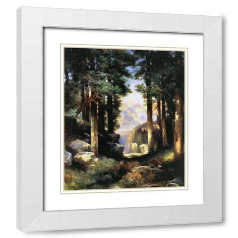 Grand Canyon of the Colorado White Modern Wood Framed Art Print with Double Matting by Moran, Thomas