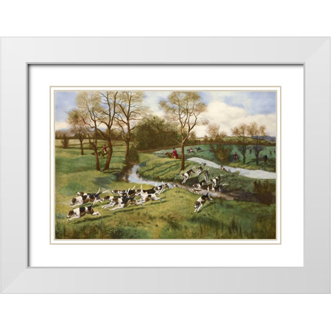 A Hot Scent White Modern Wood Framed Art Print with Double Matting by Rowlandson, G.D.