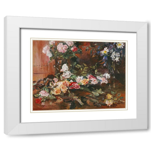 Rosen White Modern Wood Framed Art Print with Double Matting by Corinth, Lovis