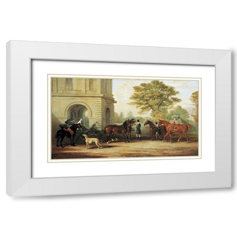 Lady Williams-Wynns Favourite Phaeton White Modern Wood Framed Art Print with Double Matting by Lloyd, Edward