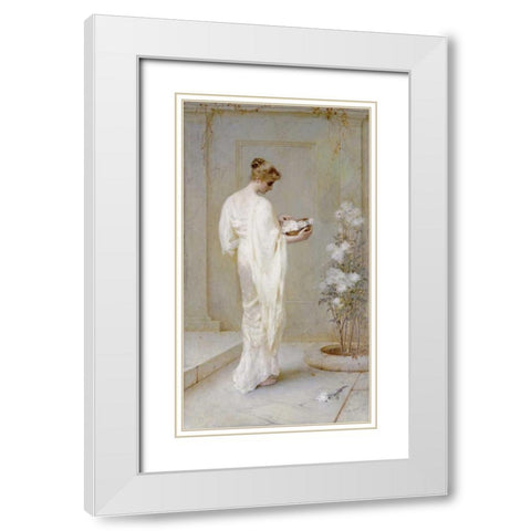 Divinely Fair White Modern Wood Framed Art Print with Double Matting by Schafer, Henry Thomas