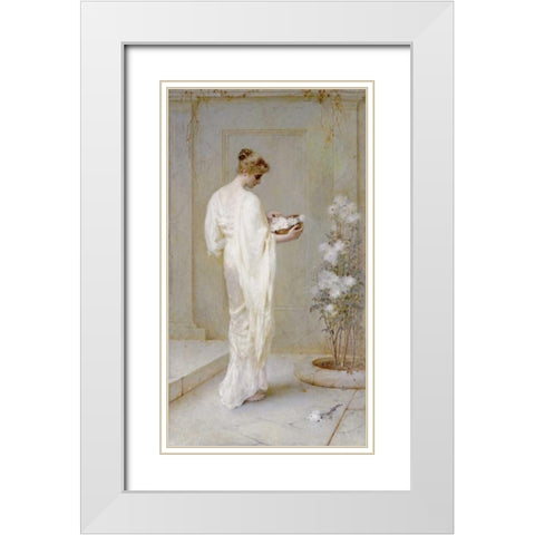 Divinely Fair White Modern Wood Framed Art Print with Double Matting by Schafer, Henry Thomas