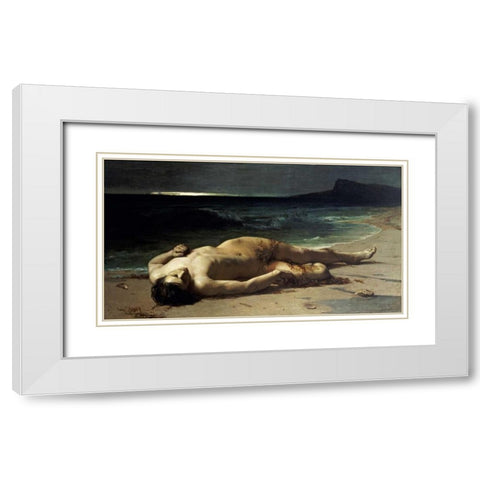 Peace After The Storm White Modern Wood Framed Art Print with Double Matting by Schauss, Ferdinand