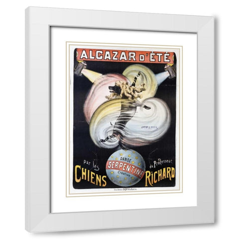 Alcazar DEte White Modern Wood Framed Art Print with Double Matting by Unknown