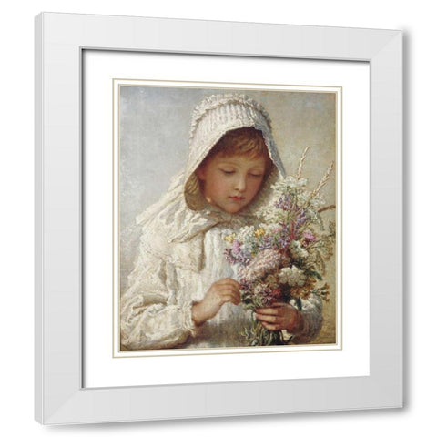 The Month of Septembe White Modern Wood Framed Art Print with Double Matting by Bauerle, Carl Wilhelm Friedrich