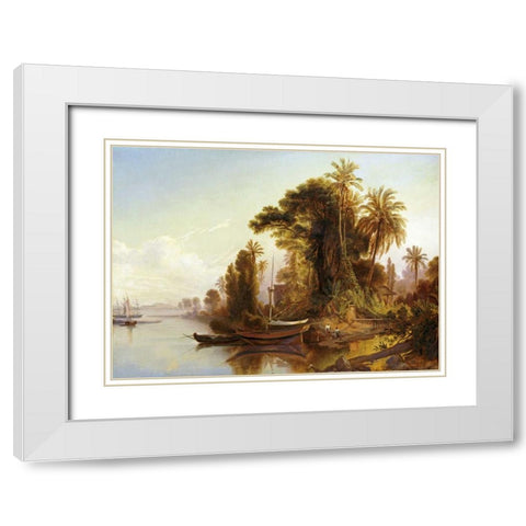 Paisaje Venezolano White Modern Wood Framed Art Print with Double Matting by Bellerman, Ferdinand
