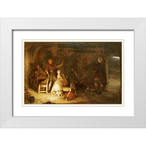 Prince Charles Edward Stuart White Modern Wood Framed Art Print with Double Matting by Burr, Alexander Hohenlohe