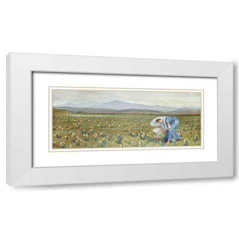 La Primavera White Modern Wood Framed Art Print with Double Matting by Crane, Walter