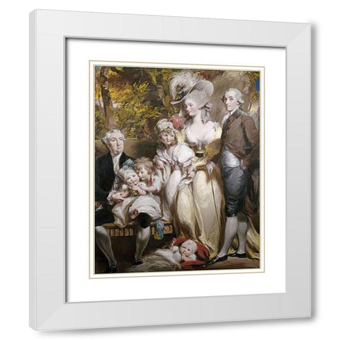 Group Portrait of Sir John Taylor White Modern Wood Framed Art Print with Double Matting by Gardner, Daniel