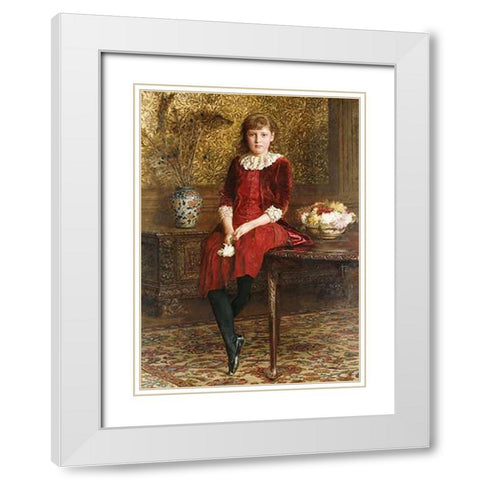 Portrait of Mabel White Modern Wood Framed Art Print with Double Matting by Gregory, Edward John