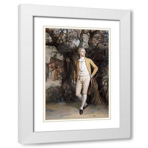Arthur Hill, 2nd Marquess of Downshire White Modern Wood Framed Art Print with Double Matting by Hamilton, Hugh Douglas