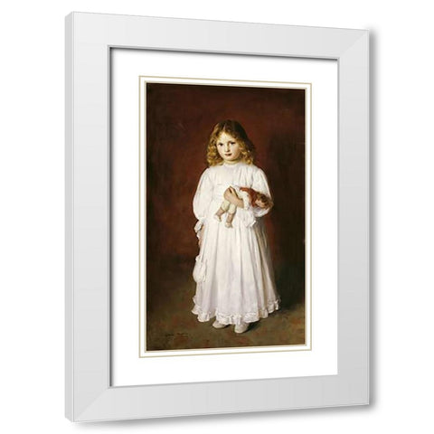 A Portrait of Dorothy White Modern Wood Framed Art Print with Double Matting by Harris, Edwin