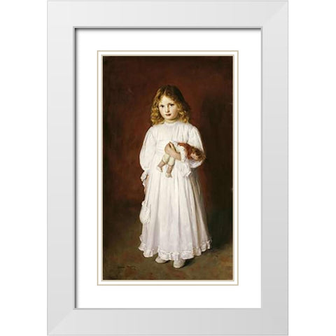 A Portrait of Dorothy White Modern Wood Framed Art Print with Double Matting by Harris, Edwin