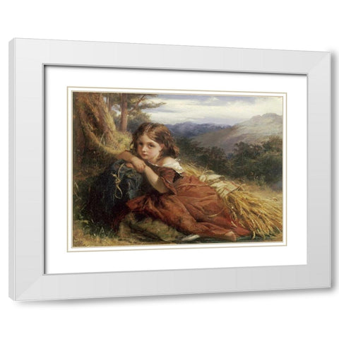 An Autumn Afternoon White Modern Wood Framed Art Print with Double Matting by Herdman, Robert