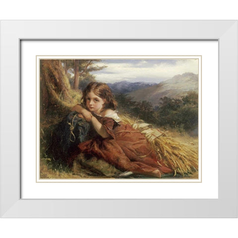 An Autumn Afternoon White Modern Wood Framed Art Print with Double Matting by Herdman, Robert