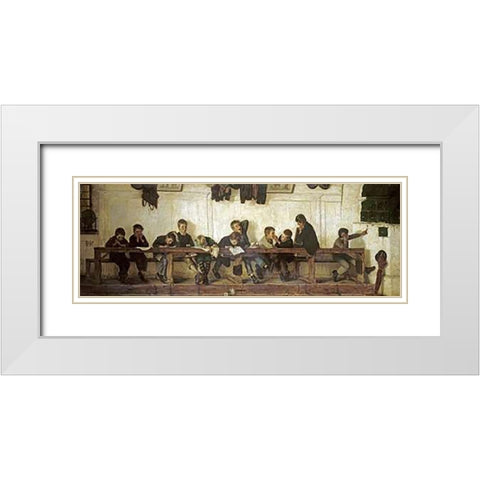 Left To Their Own Devices White Modern Wood Framed Art Print with Double Matting by Igler, Gustav