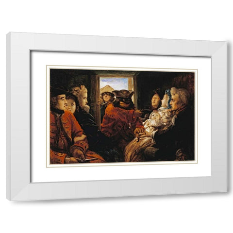 Your Money Or Your Life White Modern Wood Framed Art Print with Double Matting by Joy, Thomas Musgrove