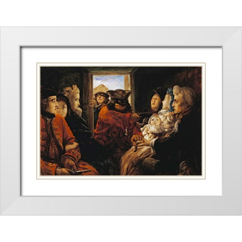 Your Money Or Your Life White Modern Wood Framed Art Print with Double Matting by Joy, Thomas Musgrove