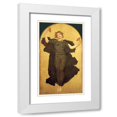 The Dance of The Cymbalists White Modern Wood Framed Art Print with Double Matting by Leighton, Lord Frederick