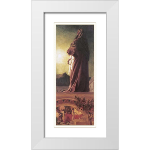 The Star of Bethlehem White Modern Wood Framed Art Print with Double Matting by Leighton, Lord Frederick