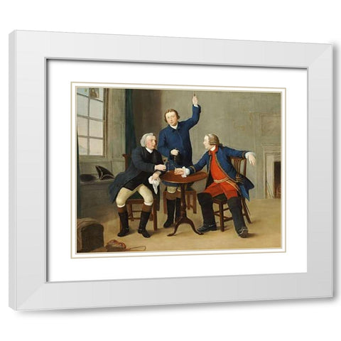 The Toast White Modern Wood Framed Art Print with Double Matting by Nasmyth, Alexander
