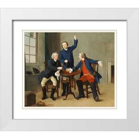 The Toast White Modern Wood Framed Art Print with Double Matting by Nasmyth, Alexander